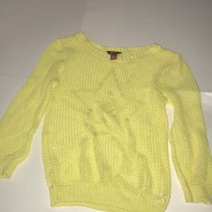 Yellow girls sweater